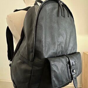 $398 Retail Cole Haan Leather Backpack, BLACK NEW